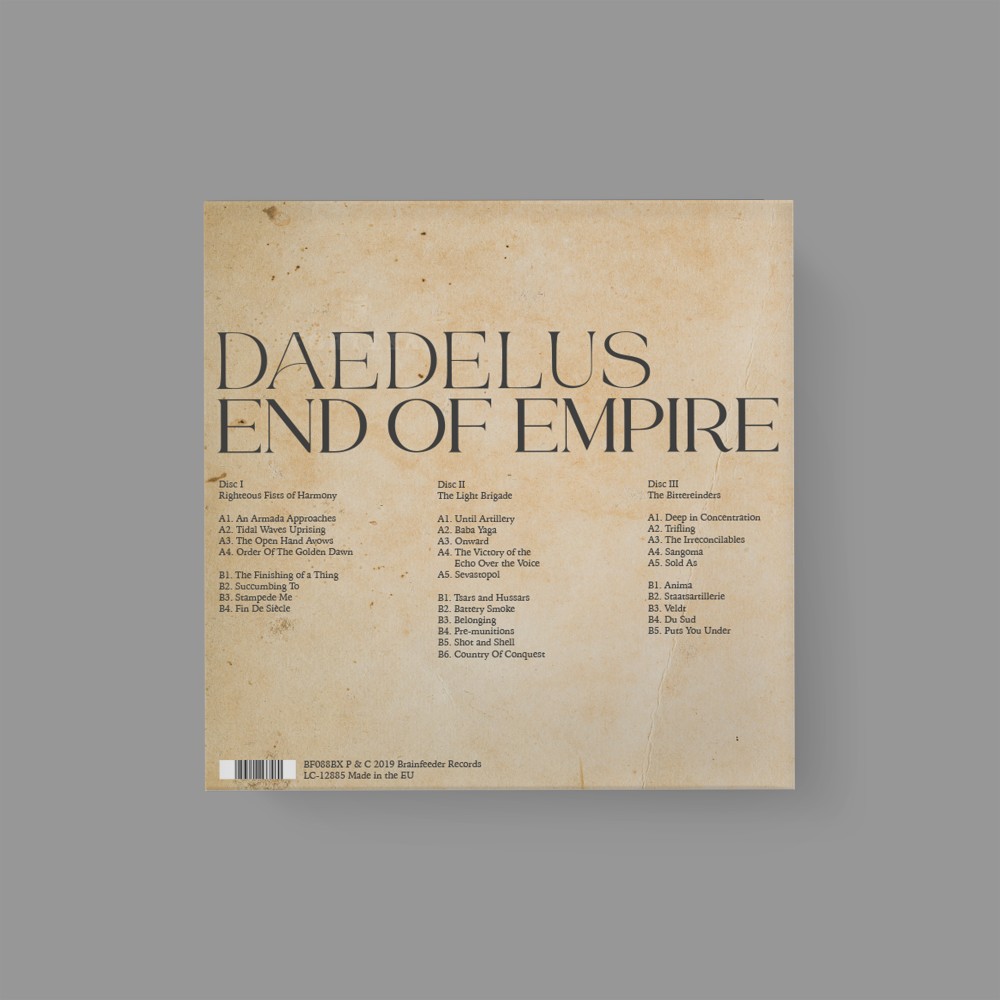 End of Empire / The Bittereinders / Daedelus / Release / Ninja Tune | Poster